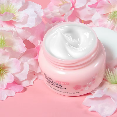 Crème Éclat Sakura — Hydratation & Douceur