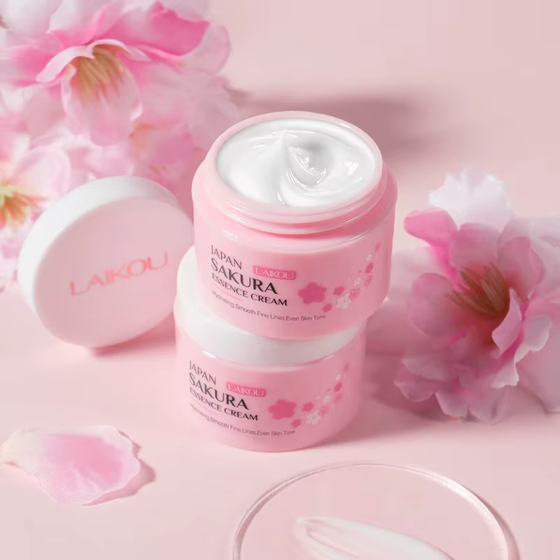 Crème Éclat Sakura — Hydratation & Douceur